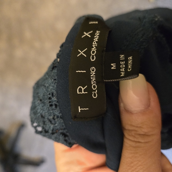 Trixxi Blue Wide Leg Jumpsuit Elegant High-Waisted Design - Picture 4 of 8